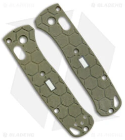 Glow Rhino Benchmade Mini Bugout G-10 Scales With Tritium Insert (OD Green)