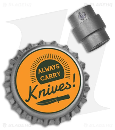 Glow Rhino Spyderco Lanyard Hole Plug Ti Tritium Lamp - Gray - Image 3