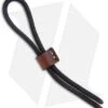Greg Stevens Design Leather Zipper Pull Lanyard - Coffee/White