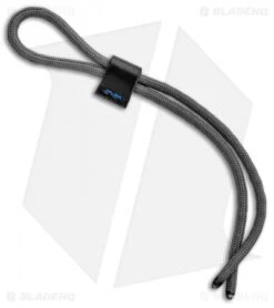 Greg Stevens Design Leather Zipper Pull Lanyard - Gray/Black