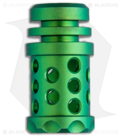 Grumpy's EDC Titanium Barrel Muzzle Brake Bead - Satin Green