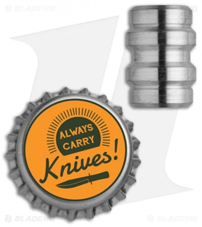 Grumpy's EDC Titanium Keg Bead - Machined Finish - Image 2