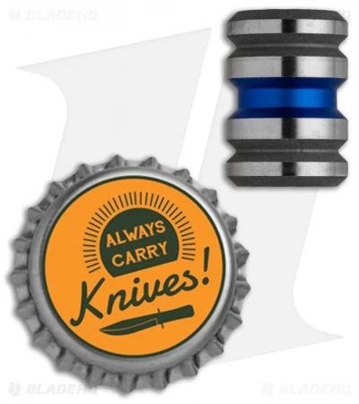 Grumpy's EDC Titanium Tank Bead - Thin Blue Line - Image 2