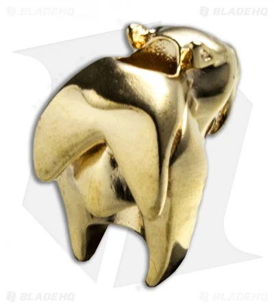 HEAdesigns Sabertooth Lanyard Bead - Chrome Gold - Image 2