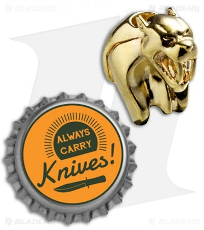 HEAdesigns Sabertooth Lanyard Bead - Chrome Gold - Image 3