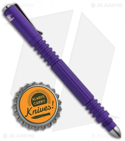 Hinderer Knives Aluminum Investigator Pen (Matte Purple) - Image 3