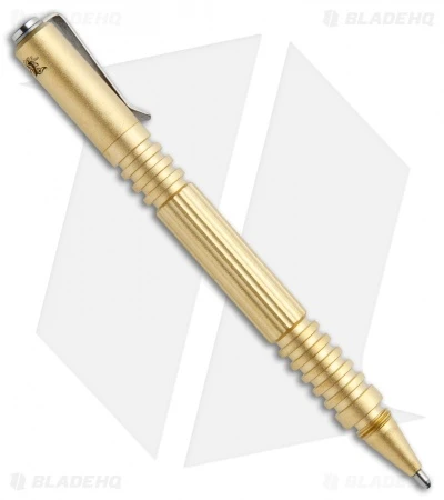 Hinderer Knives Brass Investigator Pen Bead Blasted - Image 2
