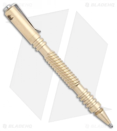 Hinderer Knives Brass Spiral Investigator Pen Bead Blasted - Image 2