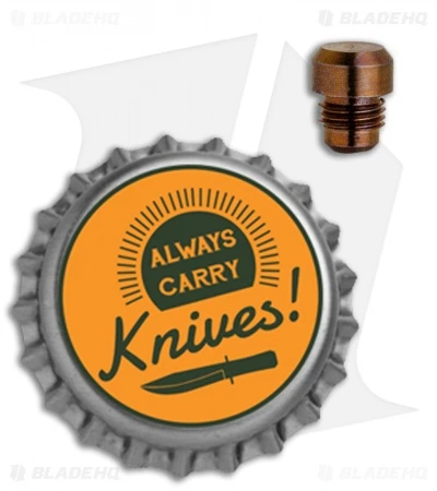 Hinderer Knives Investigator Pen Attachment Flat End - TI Bronze - Image 2