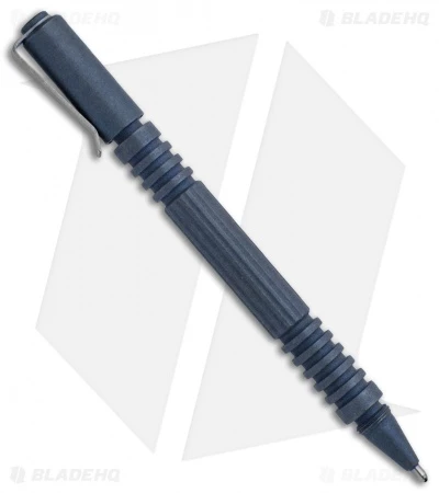 Hinderer Knives Titanium Investigator Pen (Battle Blue) - Image 2