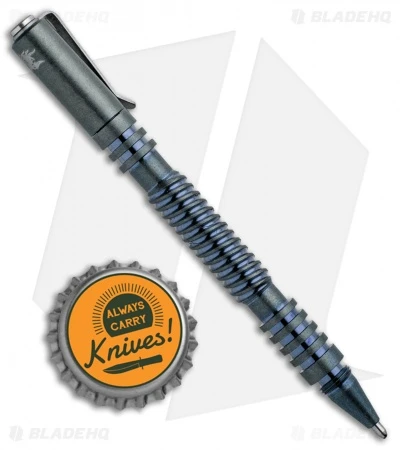 Hinderer Knives Spiral Investigator Pen Titanium (Blue) - Image 3