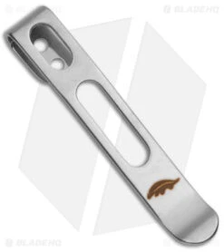 Honey Badger Knives Large Stainless Steel Pocket Clip (Silver)