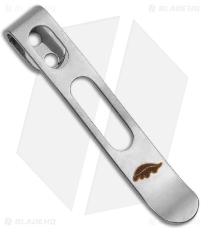 Honey Badger Knives Small/Medium Stainless Steel Pocket Clip (Silver)