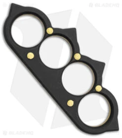 JB Knife & Tool The Rake Knuckles - Brass/Black G-10