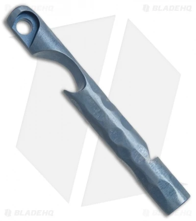 Kizer Siren 1 EDC Whistle Bottle Opener Keychain - Blue Sculpted Ti - Image 2
