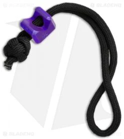 KnifeGuys Brew Bead Titanium Bottle Opener Lanyard (Purple)