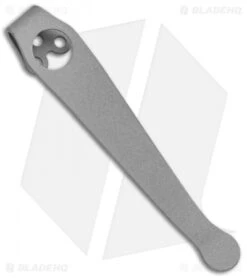 Lynch Northwest Long Titanium Spyderco Pocket Clip (Bead Blasted) NW