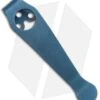 Lynch Northwest Short Titanium Spyderco Pocket Clip (Ice Blue Ano) NW