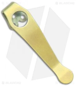 Lynch Northwest Short Titanium Spyderco Pocket Clip (Lightning Bolt Green) NW