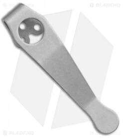 Lynch Northwest Short Titanium Spyderco Pocket Clip (Stonewash) NW