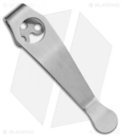 Lynch Northwest Short Titanium Spyderco Pocket Clip (Satin) NW