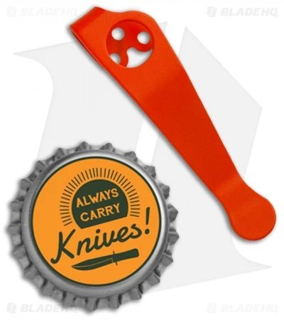 Lynch Northwest Spyderco Para 3 Ti Pocket Clip (Florescent Orange Cerakote) NW - Image 2