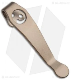 Lynch Northwest Spyderco Pocket Clip Short (SS Brass Titankote)