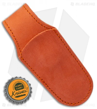MKM Leather Pocket Knife Sheath - Orange - Image 4