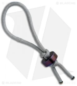 Maverick Customs Moku-Ti Bead Lanyard W/ Gray Paracord