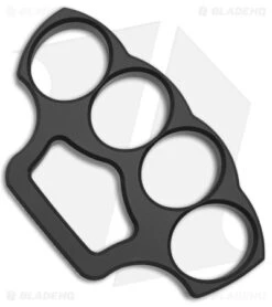 McNees McNucks "Be Nice" Aluminum Knuckles Black Cerakote (0.5" Thick)