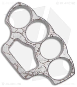 McNees McNucks "Be Nice" Aluminum Knuckles Matte SW Cracked Earth (0.5" Thick)