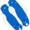 Original GOAT Spyderco Para 3 Replacement Scales - Shark Tooth/Aluminum/Blue