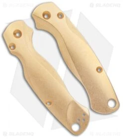Flytanium Custom Brass Lotus Scales For Spyderco Paramilitary 2