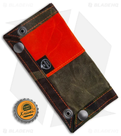 PNW Bushcraft EDC Travel Tray - Camo/Orange Waxed Canvas - Image 4