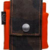 PNW Bushcraft Rugged Waxed Foraging Pouch Hip Bag - Camo/Orange Canvas