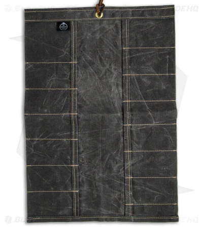 PNW Bushcraft Maple Pocket Knife Roll Waxed Canvas - Gray - Image 3