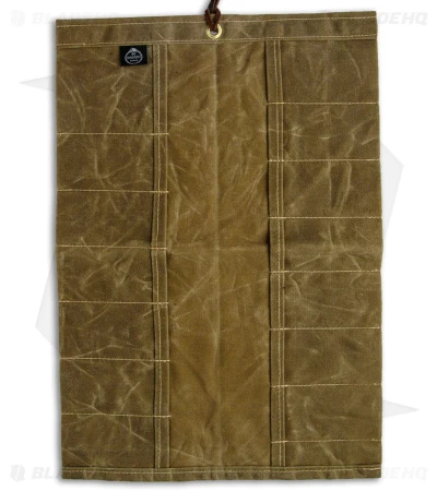 PNW Bushcraft Maple Pocket Knife Roll Waxed Canvas - Tan - Image 3