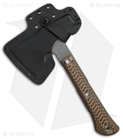 RMJ Tactical Mini Jenny Hammer Poll 9.5" Tomahawk Axe Brown G-10 (Cerakote) - Image 3