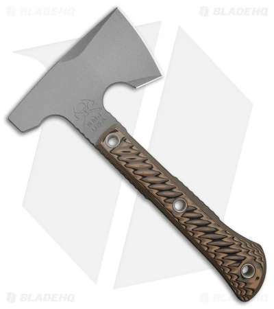 RMJ Tactical Mini Jenny Hammer Poll 9.5" Tomahawk Axe Brown G-10 (Cerakote) - Image 2