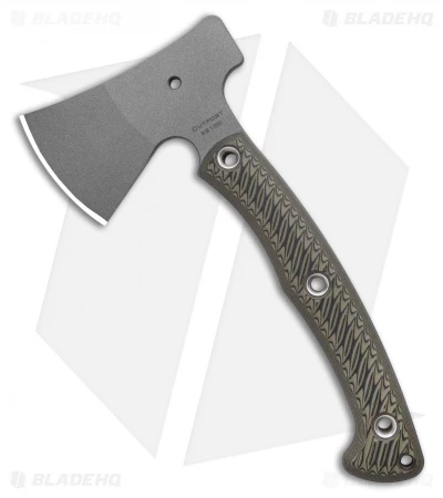RMJ Tactical Outpost 11.375" Tomahawk - Dirty Olive G10 52100