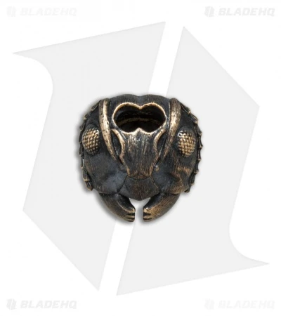 RUS Beads Shop Ant Head Lanyard Bead - Bronze