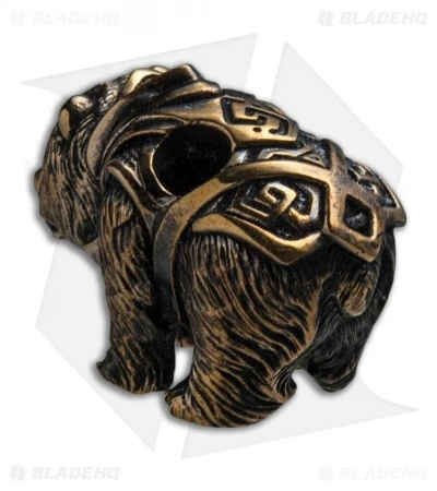RUS Beads Shop Armored Bear Lanyard Bead - Bronze - Image 2