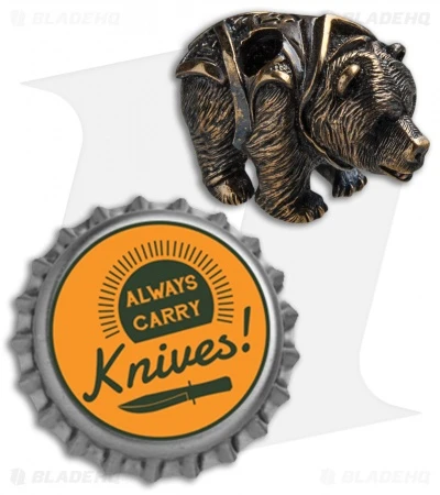 RUS Beads Shop Armored Bear Lanyard Bead - Bronze - Image 3