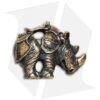RUS Beads Shop Armored Rhinoceros Lanyard Bead - Bronze