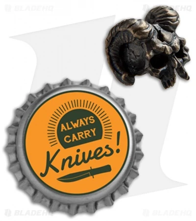 RUS Beads Shop Daemon Skull Lanyard Bead - Bronze - Image 3