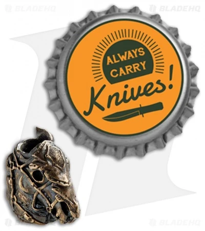 RUS Beads Shop Death Horse Lanyard Bead - Bronze - Image 3