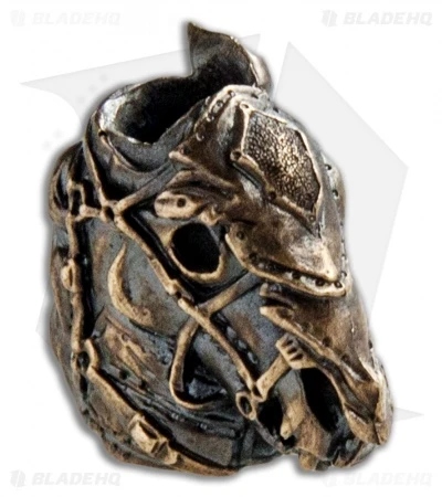 RUS Beads Shop Death Horse Lanyard Bead - Bronze