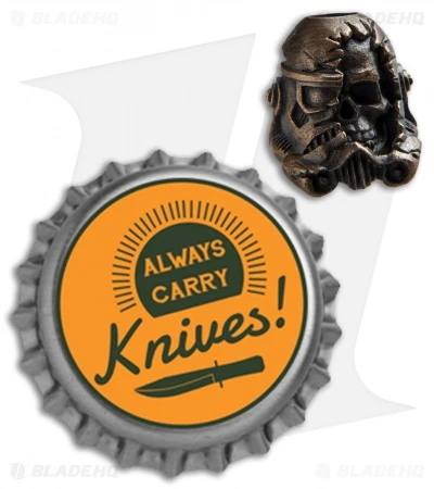 Rus Bead Shop Death Trooper Skull Lanyard Bead - Bronze - Image 3