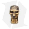 RUS Beads Shop Futuristic Robot Skull W/ Moving Jaw Lanyard Bead - Bronze