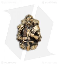 RUS Beads Shop Grim Knight Lanyard Bead - Brass